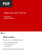 Fedora Core, Java™ and You: Gary Benson Software Engineer