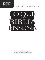 Lo Que La Biblia Enseña