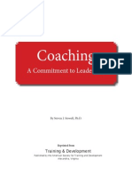 Coaching - A Commitment To Leadership PDF