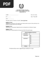 TJC Chemistry H2 Y1 2009