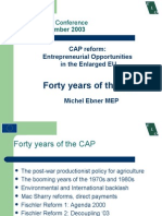 Forty Years of The CAP: ELO Brussels Conference