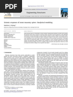 Seismic Response of Stone Masonry Spires: Analytical Modeling