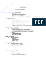 Microbiology and Genetics Course Outline Spring 2014