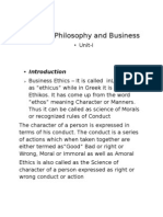 Moral Philosophy and Business