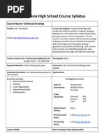 Tech Drawing Syllabus - TD