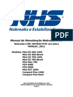 Manual de Manutenção Nobreaks Nhs Line Interactive - Mini (Ac - 2r1)