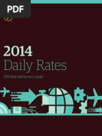 UPS Daily Rates 2014