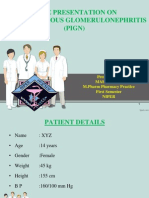 Case Presentation On Post Infectious Glomerulonephritis (PIGN)