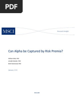 Can Alpha Be Captured by Risk Premia Public