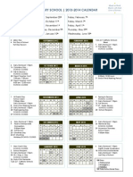 2013 2014 School Calendar Ad of 9-12-13