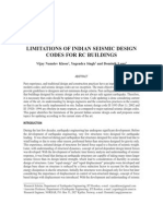 Limitations of Indian Seismic Design Codes For RC Buildings