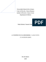 A Construção Da Desordem o Anarchista Fluminense (1835)