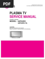 ServiceManuals - LG - TV - PLASMA - 42PX2RV - 42PX2RV Service Manual PDF