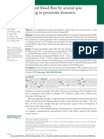 Cerebral Blood Flow by Arterial Spin Labeling in Poststroke Dementia