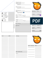 Soul Eater RPG - Character Sheet V1.1