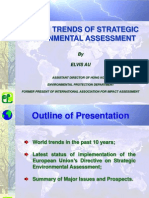 World Trends of Strategic Envionmental Assessment: by Elvis Au