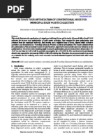 In-Town Tour Optimization of Conventional Mode For Municipal Solid Waste Collection