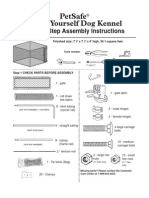 Petsafe Do-It-Yourself Dog Kennel: Step-By-Step Assembly Instructions