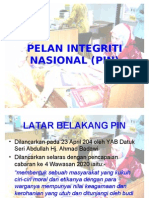 Pelan Integriti Nasional (Pin)