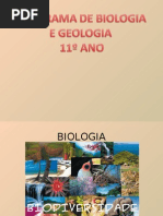 Apresentação Do Programa de BIO-GEO 11ºano