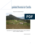 Perfil Mejoramiento de La Carretera Entre Tramo Jamcate - Chetilla Distrito de Chetilla - Cajamarca