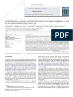 Suitability of Two Seaweeds, Gracilaria Lemaneiformis and Sargassum Pallidum, As Feed For The Abalone Haliotis Discus Hannai Ino