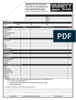 University of Ontario Institute of Technology Pre-Participation Exam