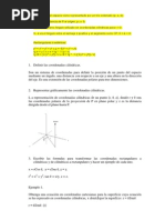 Coordenadas Esfericas YCilindricas