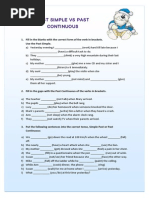 Past Simple Vs Past Continuous