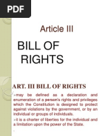 Article 3 Bill of Rights