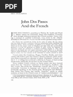 John Dos Passos and The French