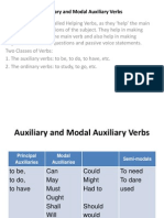 Auxiliary and Modal Auxiliary Verbsmeeting 3