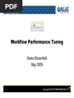 Workflow Performance Tuning