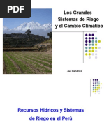 Los Grandes Sistemas de Riego y El Cambio Climático - Jan Hendriks - IPROGA