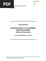 Introducción A La Economía - Microeconomía - Silabo - Universidad Catolica de Valencia