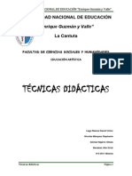 TECNICAS DIDACTICAS Monografia Terminado