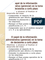 El Papel de La Informacion Administrativa