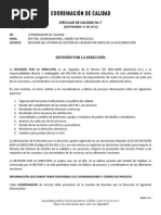 Circular de Calidad No 7 Responsabilidad de La Alta Direccion en El SGC