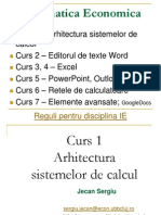 Curs 1 - Arhitectura Sistemelor de Calcul