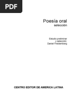 Freidemberg, Daniel (Compilador) - Poesia Oral