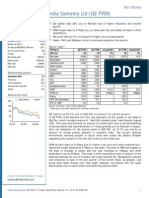 India Cements LTD (Q2 FY09) : Not Rated