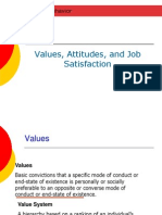 3 - Value, Attitudes, Job Satisfaction Organisational Behaviour