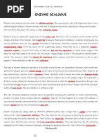 Enzyme Dialogue Answers