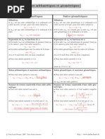 Suites Arithmetiques Geometriques