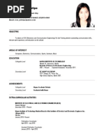 Resume Sample For Fresh Graduates Intern