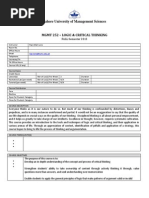 MGMT 252-Logic - Critical Thinking-Razi Allah Lone