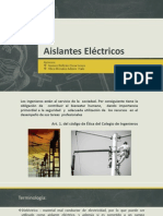 Aislantes Eléctricos Presentacion Oscar Goméz e Italo Vilca