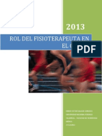 Rol de La Fisioterapia en La Actividad Fisica y El Deporte