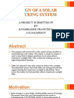 Design of A Solar Tracking System