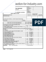 Cathodic Protection System MMO Grid of Tank Quality Control and Inspection Report Form